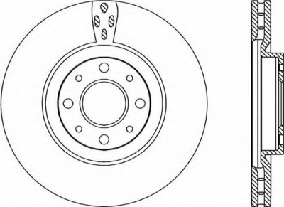 OPEN PARTS bdr221720 -  Тормозной диск